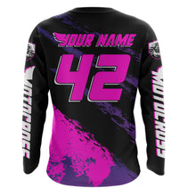 Load image into Gallery viewer, Women Motocross Shirts Kid Adult Pink Motocross MX Off-Road Motocycle Shirt UPF30+ DNT65