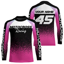 Load image into Gallery viewer, Custom Pink Motocross Shirts Kid Adult Motocross MX Off-Road Motocycle Shirt UPF30+ DNT63