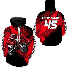 Load image into Gallery viewer, Personalized Motocross Hoodie Jersey Dirt Bike Off Road Hoodie Shirt for KId Men Women HOT02