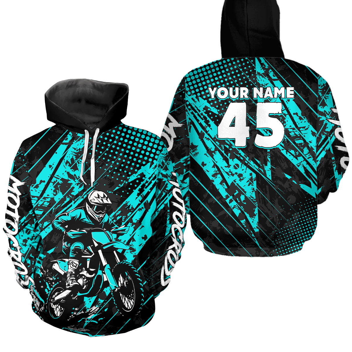 Custom Motocross Hoodie Custom Dirt Bike Hoodie Motocross Sweatshirts for Kid Adult HOT13