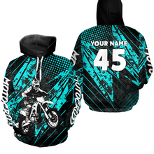 Load image into Gallery viewer, Custom Youth Motocross Hoodie Racing Hooded Jersey Dirt Bike Hoodie Sweatshirts for Kid Men Women HOT12
