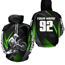 Load image into Gallery viewer, Personalized Youth Racing Hoodie Dirt Bike Motocross Hoodie Shirt for Kid Men Women HOT11