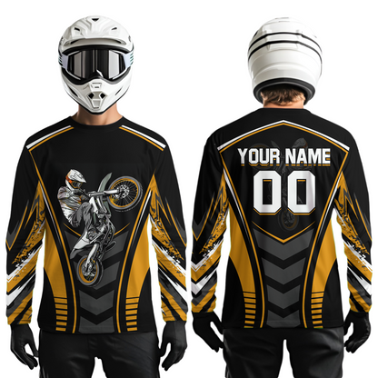 Orange Youth Dirt Bike Jersey MX Off-Road Motocross Shirt Racing Shirt Kid Men Women DNT55