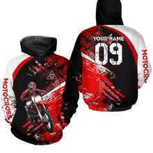 Load image into Gallery viewer, Adult&amp;Kid Custom Motocross Jersey Red UPF30+ MX Racing Biker Off-road Dirt Bike Racewear| CTP31
