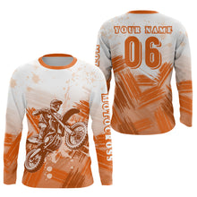 Load image into Gallery viewer, Adult&amp;Kid Custom Dirt Bike Jersey Motocross Jersey Upf30+ Mens Women Motocross Shirt| CTP56