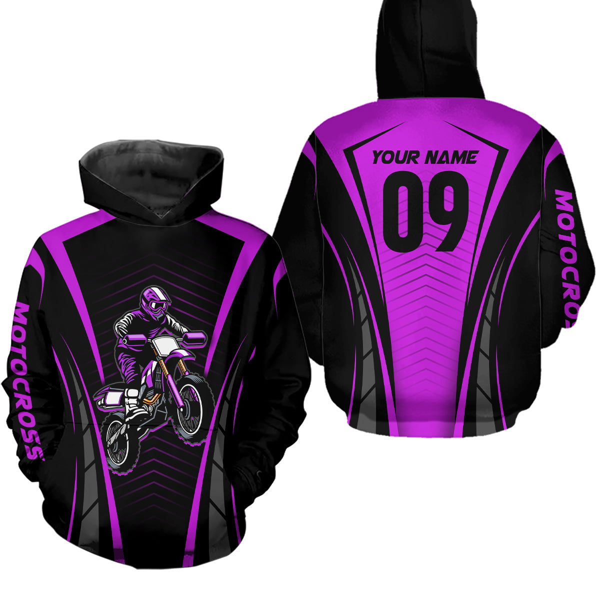 Custom Motocross Jersey Purple UPF30+ Dirt Bike Shirt MX Racing Racewear Adult&Kid| CTP50