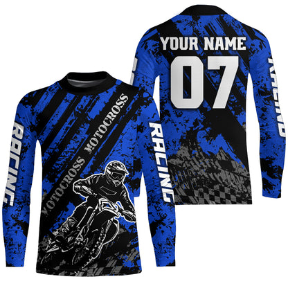 Motocross Jersey Upf30+ Custom Dirt Bike Jersey Mens Women Off-Road Jersey Adult&Kid| CTP46