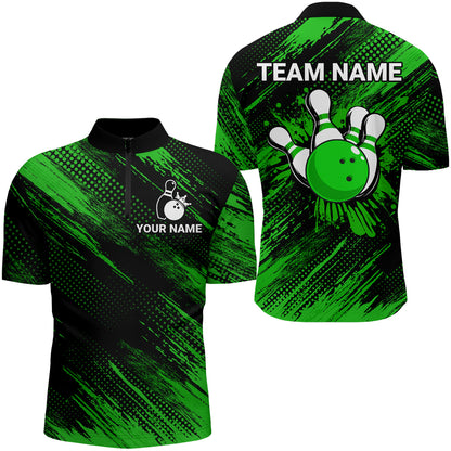 Green Bowling Jersey Men And Women Custom Bowling Shirts Unisex Polo Bowling Team Shirt CP17