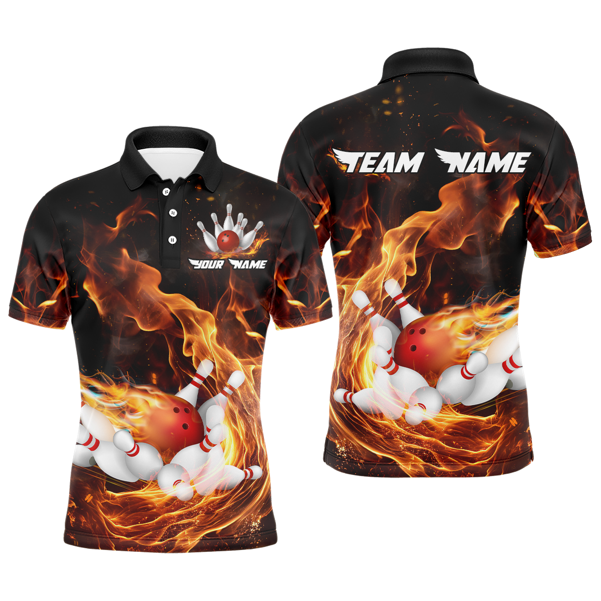 Custom Bowling Jersey Men And Women Custom Bowling Shirts Unisex Polo Bowling Team Shirt CP12