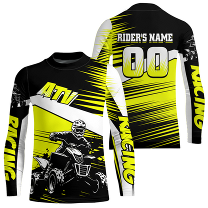 Custom Yellow ATV Motocross Jersey for Adult Kids Youth Quad Dirt Bike Racing Shirt For Men Women NHN001