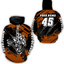 Load image into Gallery viewer, Custom Orange Motocross Jersey for Men Women Upf30+ Dirt Bike Shirt Motorcycle Jersey| CTP101