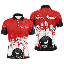 Load image into Gallery viewer, Red Bowling Jersey Men And Women Custom Funny Bowling Shirts Unisex Polo Bowling Team Shirt CP15