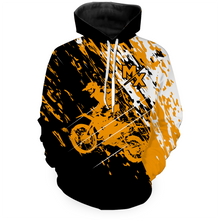 Load image into Gallery viewer, Custom Dirt Bike Hoodie Orange Motocross Hoodie Mens Women Motocross Hooded Jersey| CTP20