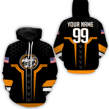 Load image into Gallery viewer, Adult&amp;Kid Orange Custom Dirt Bike Jersey Motocross Jersey Upf30+ Motocross Shirt| CTP78