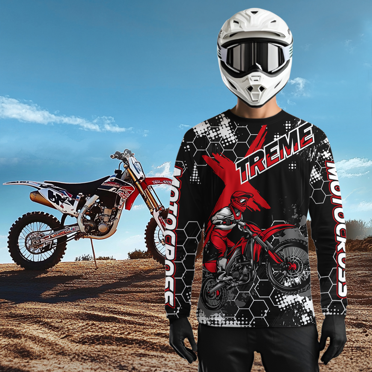 Motocross Jersey Custom Dirt Bike Racing Shirt for Men Kid Woman Off-road Jersey XM343