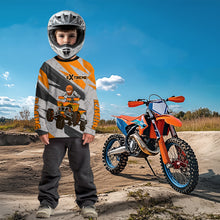 Load image into Gallery viewer, Custom ATV Riding Jersey Orange Quad Jersey Kid Adult ATV Racing Off-Road Shirts MX112