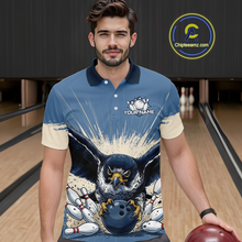 Load image into Gallery viewer, Custom Funny Falcon Bowling Jersey for Men Unisex Bowling Shirts for Team Polo &amp; 1/4 Zip HNT244