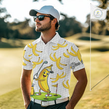 Load image into Gallery viewer, Funny Banana Pattern Golf Men's Polo Shirt, Team Golf Clothes, Golf Gifts NBT610