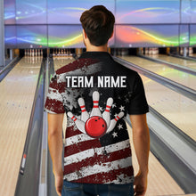Load image into Gallery viewer, Custom US Eagle Bowling Jersey for Men Bowling Team Shirts Bowling Uniform Polo &amp; 1/4 Zip HNT160