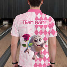 Load image into Gallery viewer, Personalized Bowling Team Jersey Polo Bowling Shirt for Couples Button Down Shirt QZT611