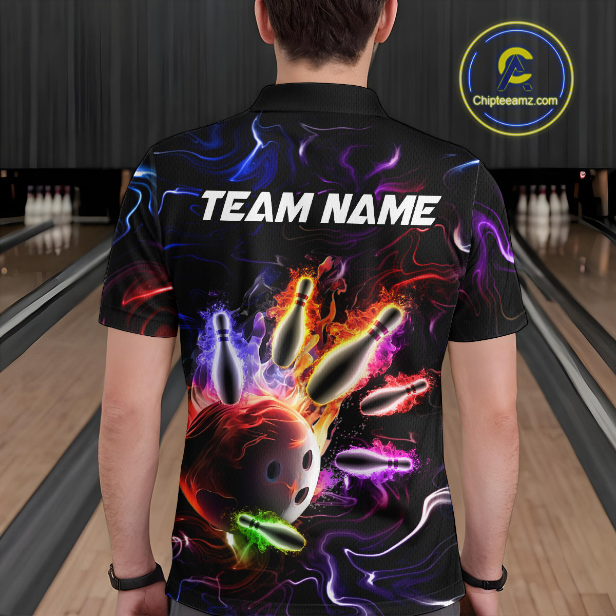 Custom Colorful Bowling Team Shirt for Men Bowling League Jersey Bowlers Gift QZT728