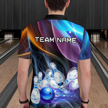 Load image into Gallery viewer, Custom Galaxy Bowling Jersey for Men Bowling Team Shirts Bowling Uniform Polo &amp; 1/4 Zip HNT157