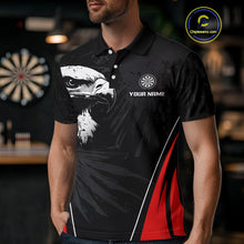 Load image into Gallery viewer, Custom Men's Darts Jersey Grunge Eagle And Dartboard Design For Darts Team NYN0272