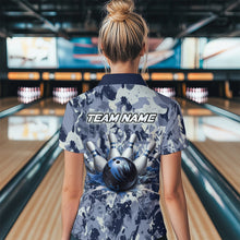 Load image into Gallery viewer, Custom Bowling League Shirts For Women with Name, Personalized Bowling Team Jerseys HNT41