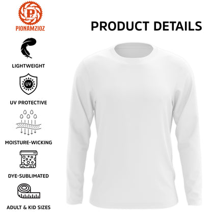 Motocross Jersey Blue UPF30+ Youth Adult Racing Dirt Bike Shirt Off-Road Long Sleeves XM116