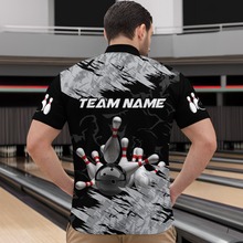 Load image into Gallery viewer, Bowling Shirt Bowling Jersey for Men Custom Bowling Gifts for Men Team with Name Polo &amp; 1/4 Zip HNT16