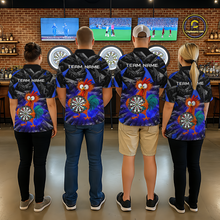 Load image into Gallery viewer, Custom Funny Blue Chicken Dart Shirts For Men Dart Board Gifts Darts Team Jerseys Dart League NNT152