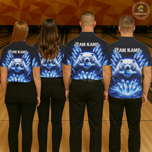 Load image into Gallery viewer, Custom Polar Beer Bowling Shirt for Women Ice Bowling Jersey Polo &amp; 1/4-Zip Bowling for Team QZT972