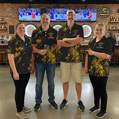 Personalized Funny Beer Cheer And Play Darts Polo & 1/4-Zip Shirt For Women Beers Dart Team Jerseys NYN2946