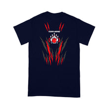 Load image into Gallery viewer, Flame Bowling Custom Name and Team Name Bowling T-Shirt, Gift For Bowlers D02 NQS9900