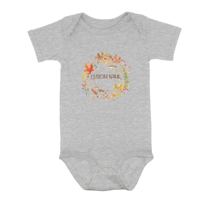 Custom Fall Fishing Infant Fishing Shirts, Fall Fishing Baby Onesie Thanksgiving Newborn IPHW7142