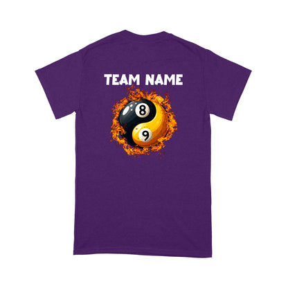 Funny Billiard T-Shirt Ying And Yang 8 Ball & 9 Ball Custom Billiard Team Shirt For Pool Player TDM3896