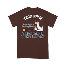 Load image into Gallery viewer, Throwing Darts Breaking Hearts Dart T-Shirt, Custom Darts Team Shirt, Darts For Gift NYN0120