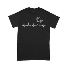 Load image into Gallery viewer, Men’s Buck Pulse Shirt, Deer Pulse Heartbeat Buck T-Shirt, Gift for Hunter - FSD1365D06