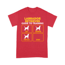 Load image into Gallery viewer, Labrador Retriever Standard T-Shirt | Funny Guide to Training dog - FSD2399D08