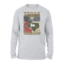 Load image into Gallery viewer, Texas deer hunting personalized gift custom name - Standard Long Sleeve