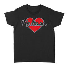 Load image into Gallery viewer, Heart Personalized Valentine T-shirt - Gift for Boyfriend, Girlfriend on Valentine day - FSD1007