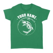 Load image into Gallery viewer, Custom name sturgeon fishing tattoos shirt Women's T-shirt - NQSD310