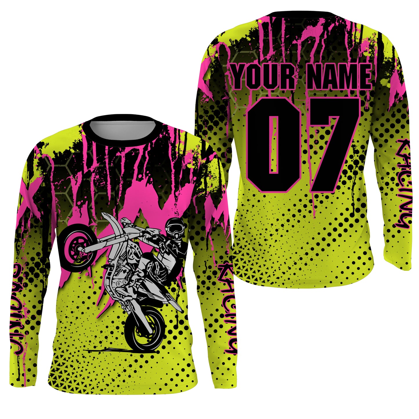 MX racing custom motocross jersey UPF30+ dirt bike off-road motorcycle mens womens youth racewear NMS963