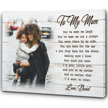 Load image into Gallery viewer, Personalized Mom Canvas - Daughter &amp; Mother Custom Canvas Mother's Day Gift, Mom Birthday Christmas Gift N2462