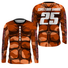 Load image into Gallery viewer, Custom motocross jersey orange muscle UPF30+ kid men women MX racing dirt bike off-road motorcycle NMS1067