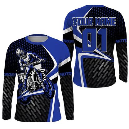 Adult&Kid Custom Motocross Jersey UPF30+ Dirt Bike MX Racing Off-road Motorcycle Shirt NMS1151