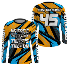 Load image into Gallery viewer, Where's The Track There's The Fun Personalized Motocross Jersey UPF30+ Dirt Bike MX Racing NMS1163