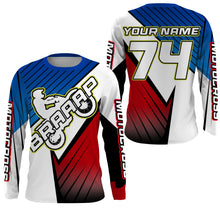 Load image into Gallery viewer, Braaapp personalized motocross jersey UPF30+ dirt bike adult kid MX racing motorcycle long sleeves NMS1071