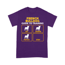 Load image into Gallery viewer, French Bulldog Standard T-shirt | Funny Guide to Training dog - FSD2400D08