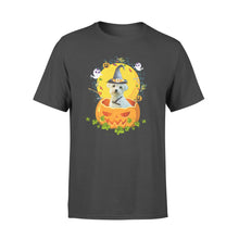 Load image into Gallery viewer, Custom photo dog halloween pumpkin personalized t-shirt